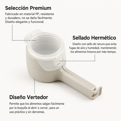 Clip Sellador con Boquilla