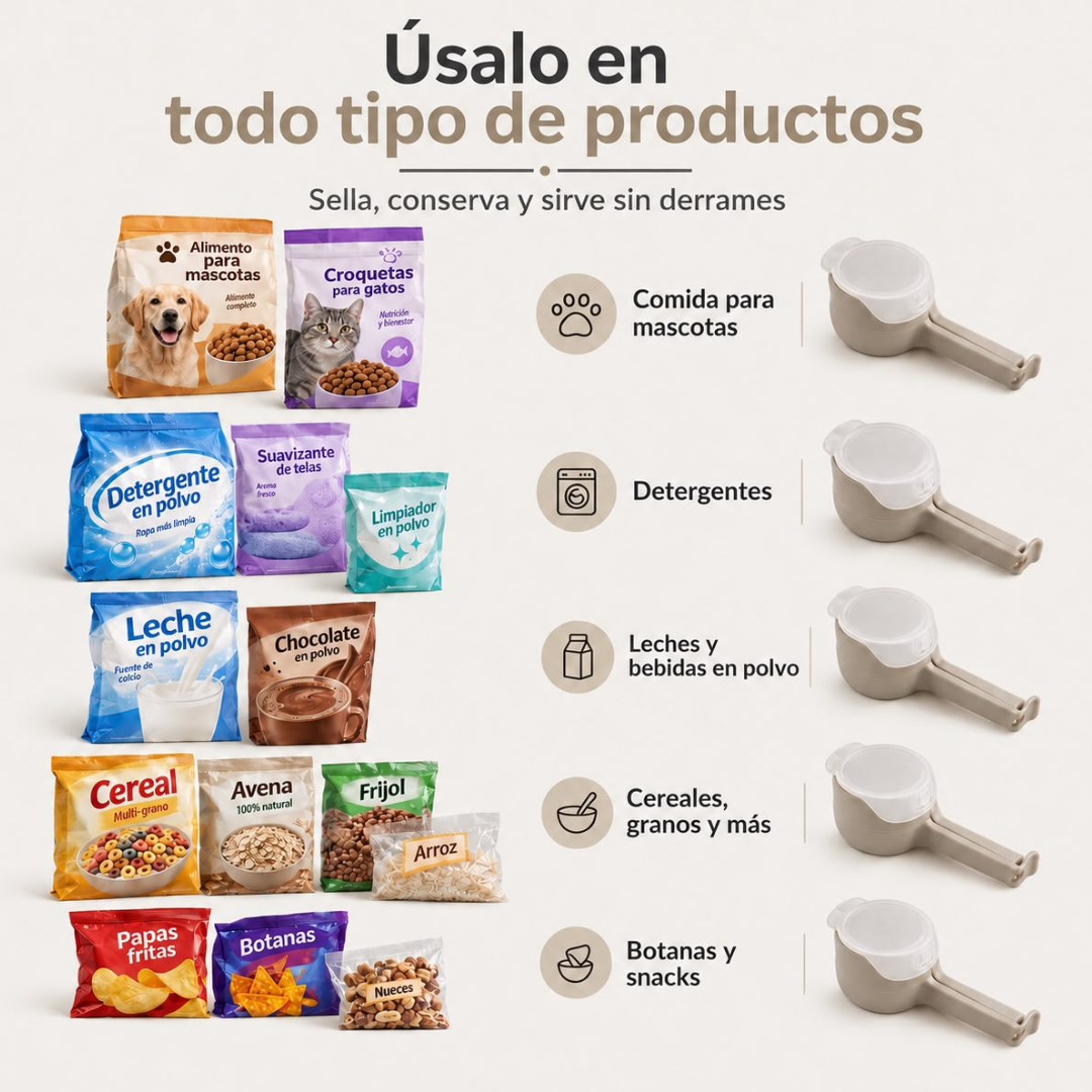 Clip Sellador con Boquilla